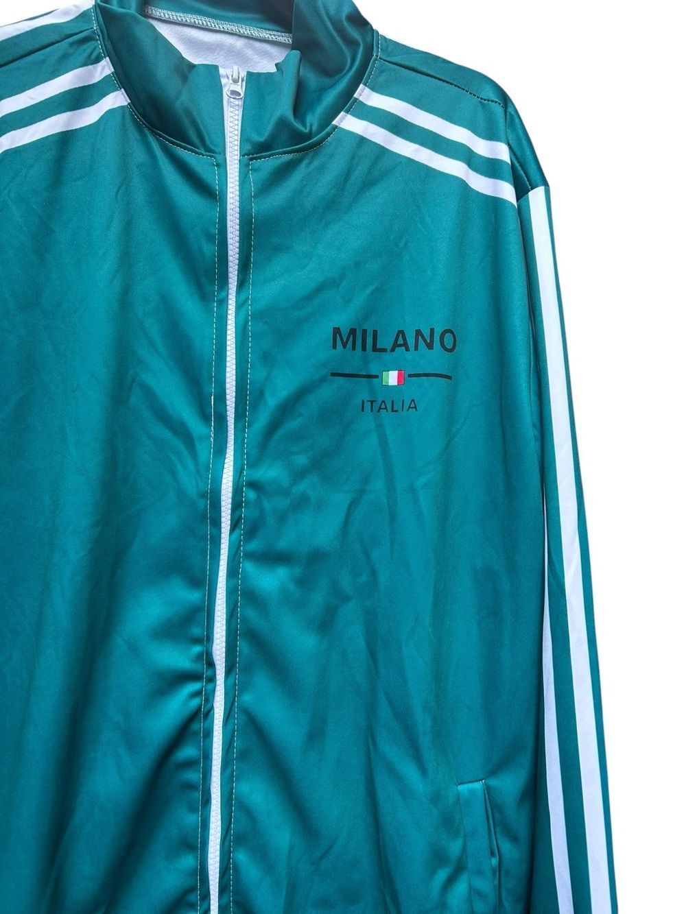 Milano Italia Men's Green 2 Two Piece Jogging Athletic Set
Size Large